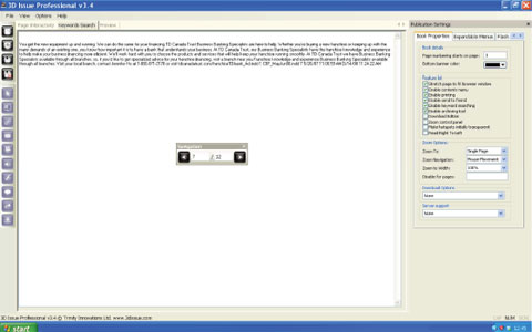 PDF to flash magazine hotspots